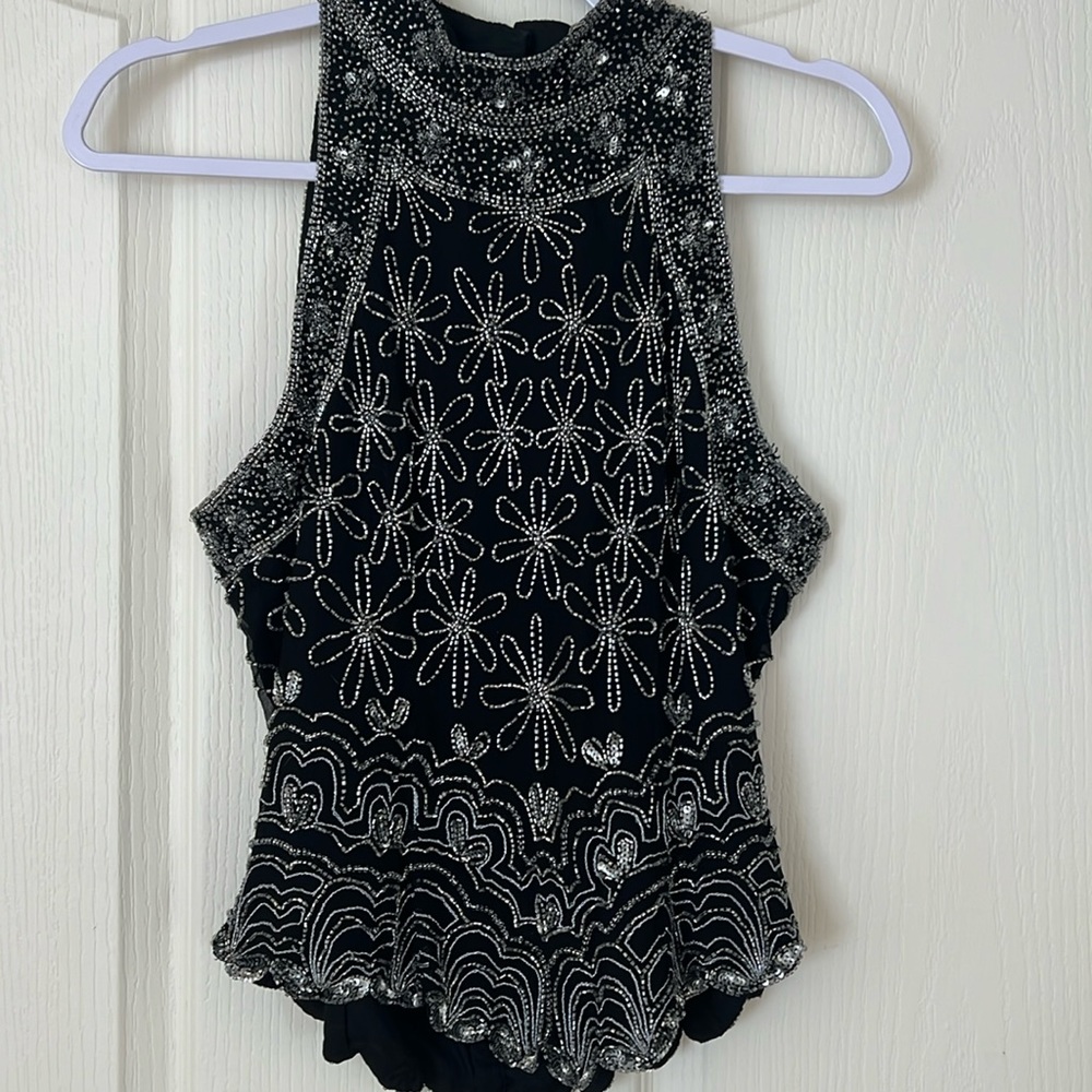 Papell Boutique Evening Embroidered Top